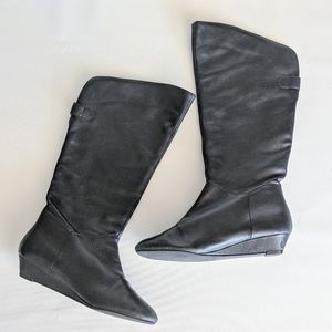 Steve Madden INCCA Leather Wedge Boots